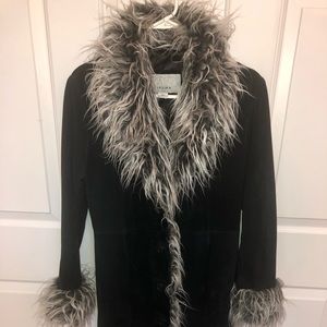 Vintage Real Suede trench coat